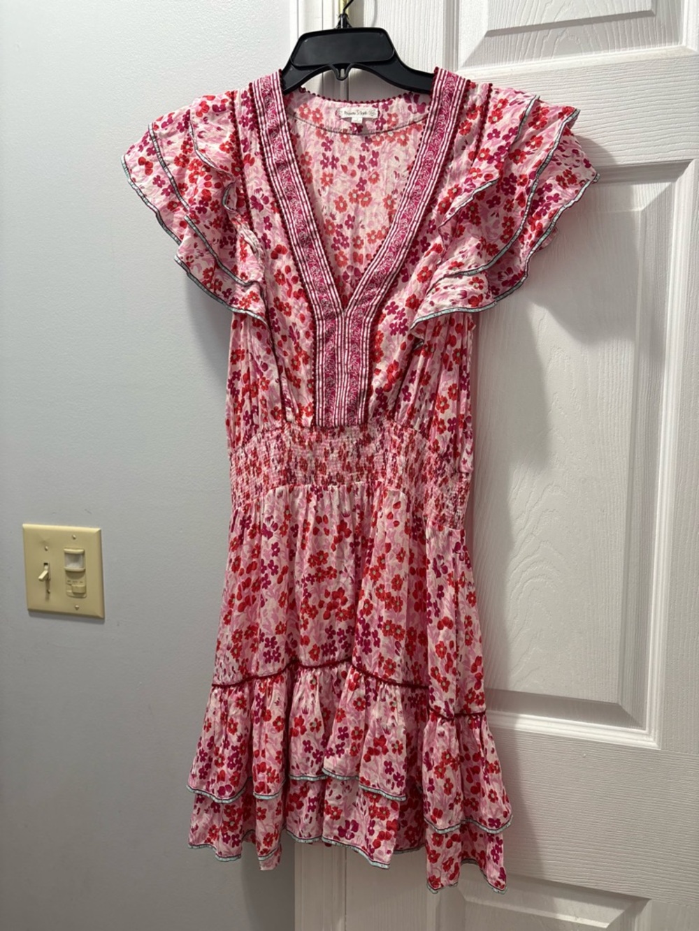 POUPETTE ST BARTH Camila Mini Dress In Pink Daffodil